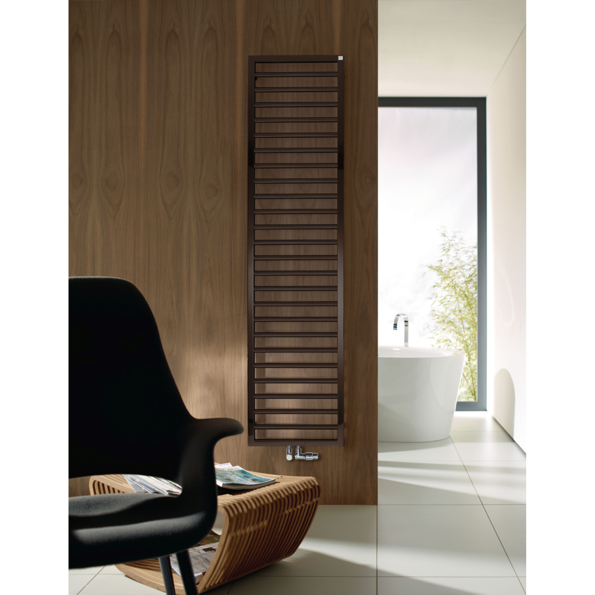 Zehnder Design-Heizkörper „Subway“ für Warmwasser-Zentralheizung oder gemischten Betrieb mit 50 mm-Mittelanschluss 60 × 154,9 cm in Dark Brown Zehnder Design-Heizkörper „Subway“ für Warmwasser-Zentralheizung oder gemischten Betrieb mit 50 mm-Mittelanschluss 60 × 154,9 cm in Dark Brown