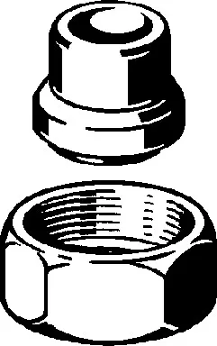 Viega „Raxofix“ Anschlussverschraubung vernickelt 15 mm × 3/4″