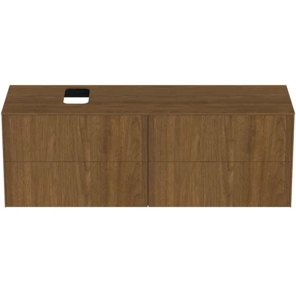 Ideal Standard Waschtischunterschrank „Conca“ 158,7 × 55 × 50,5 cm Walnuss dunkel Furnier Ideal Standard Waschtischunterschrank „Conca“ 158,7 × 55 × 50,5 cm Walnuss dunkel Furnier