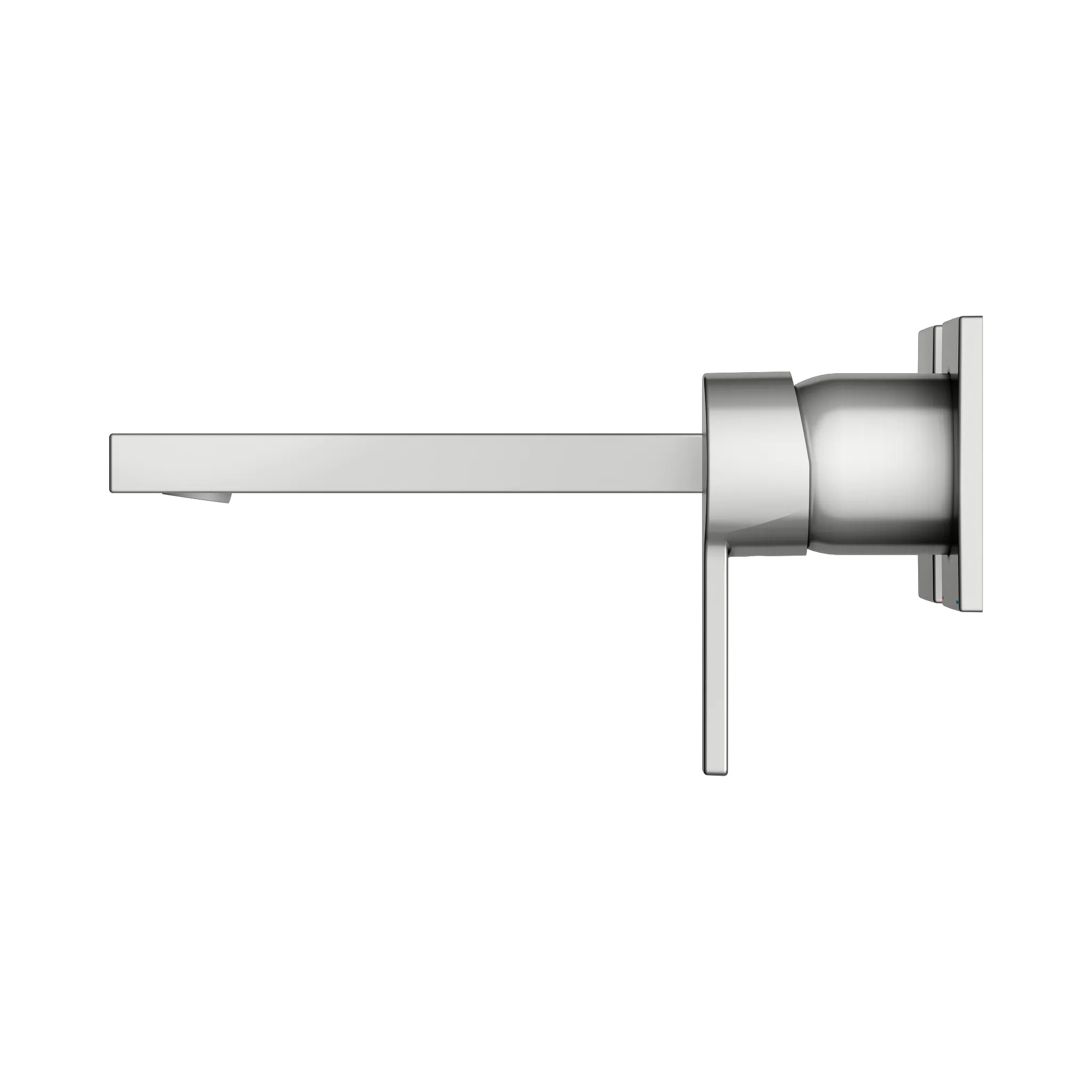 KEUCO EDITION 11 Einhebel-Waschtischmischer Unterputz 2 Loch Wandmontage 197 mm Edelstahl-finish