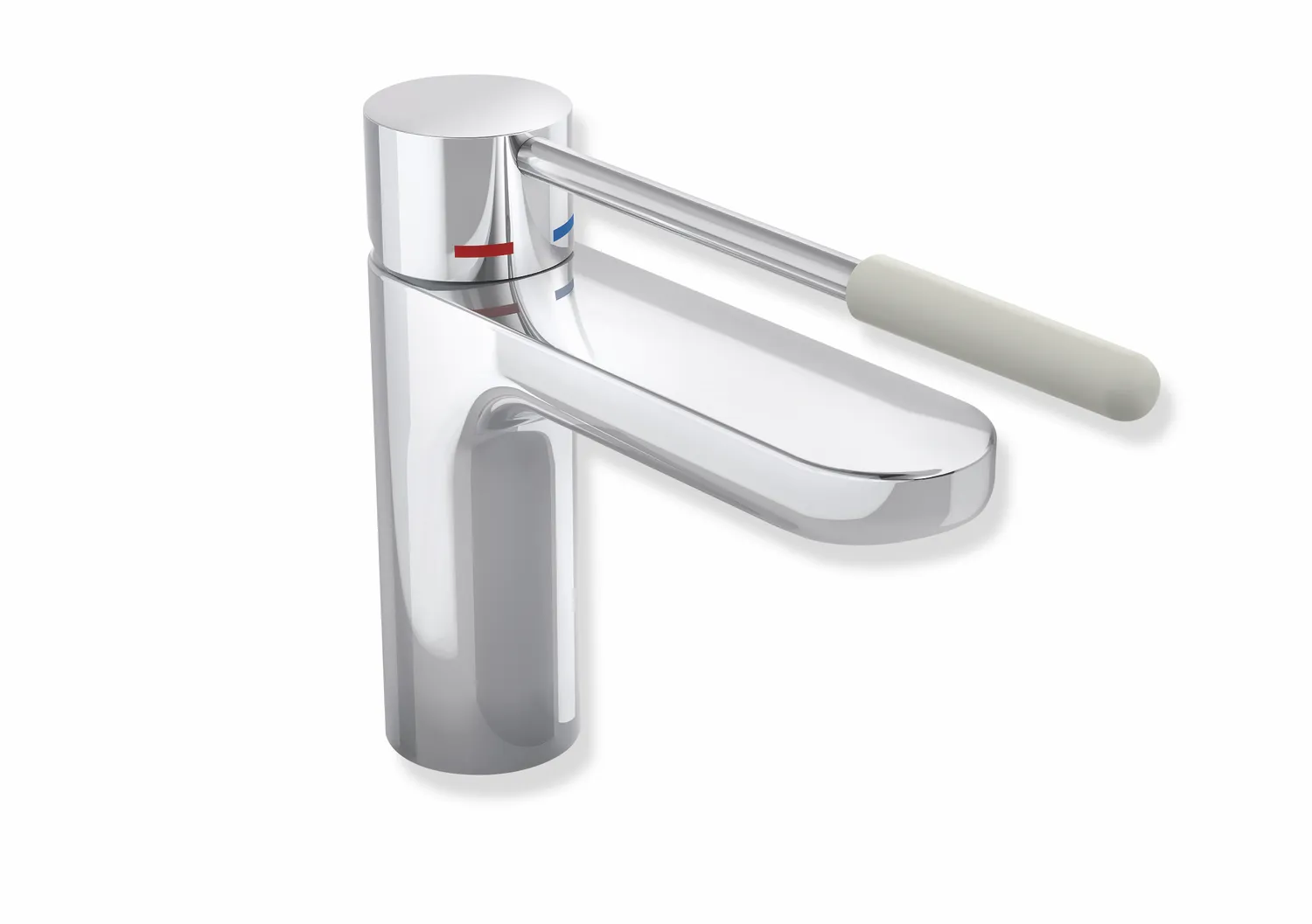 Einhand-Waschtischarmatur „System-Armaturen“ 19,9 cm in Lichtgrau