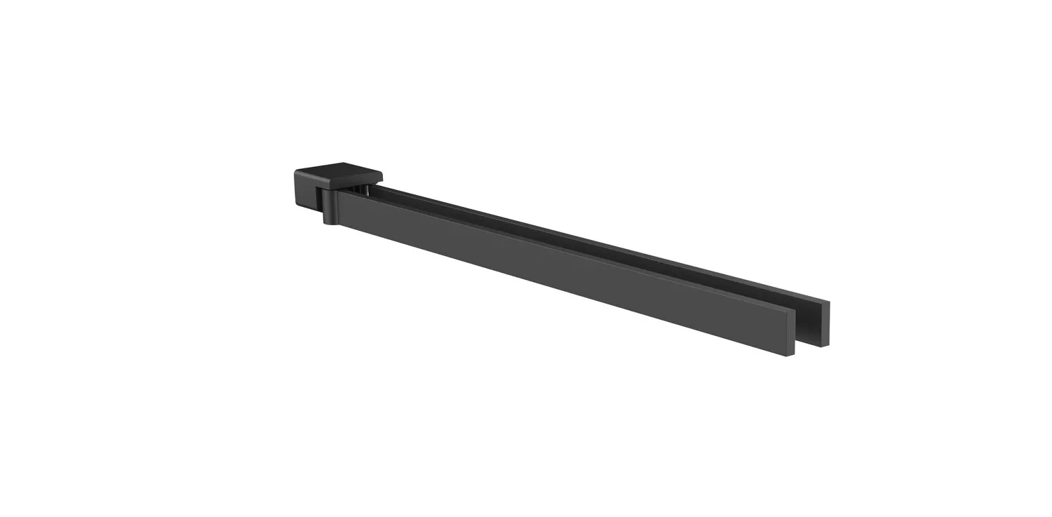 loft Handtuchhalter, 2-armig, schwenkbar, 410mm, schwarz