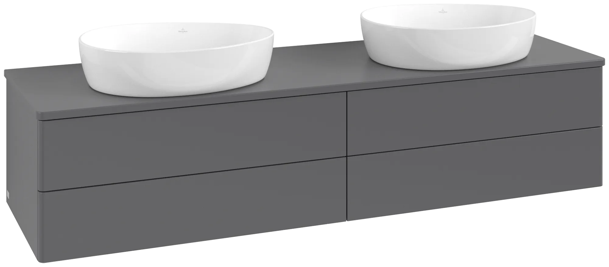 Villeroy & Boch Antao Waschbeckenunterschrank L28_5, 1600x360x500 mm, anthrazit
