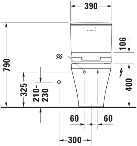 Duravit WC-Sitz mit Unterdusche (elektrisch) „SensoWash® Slim“