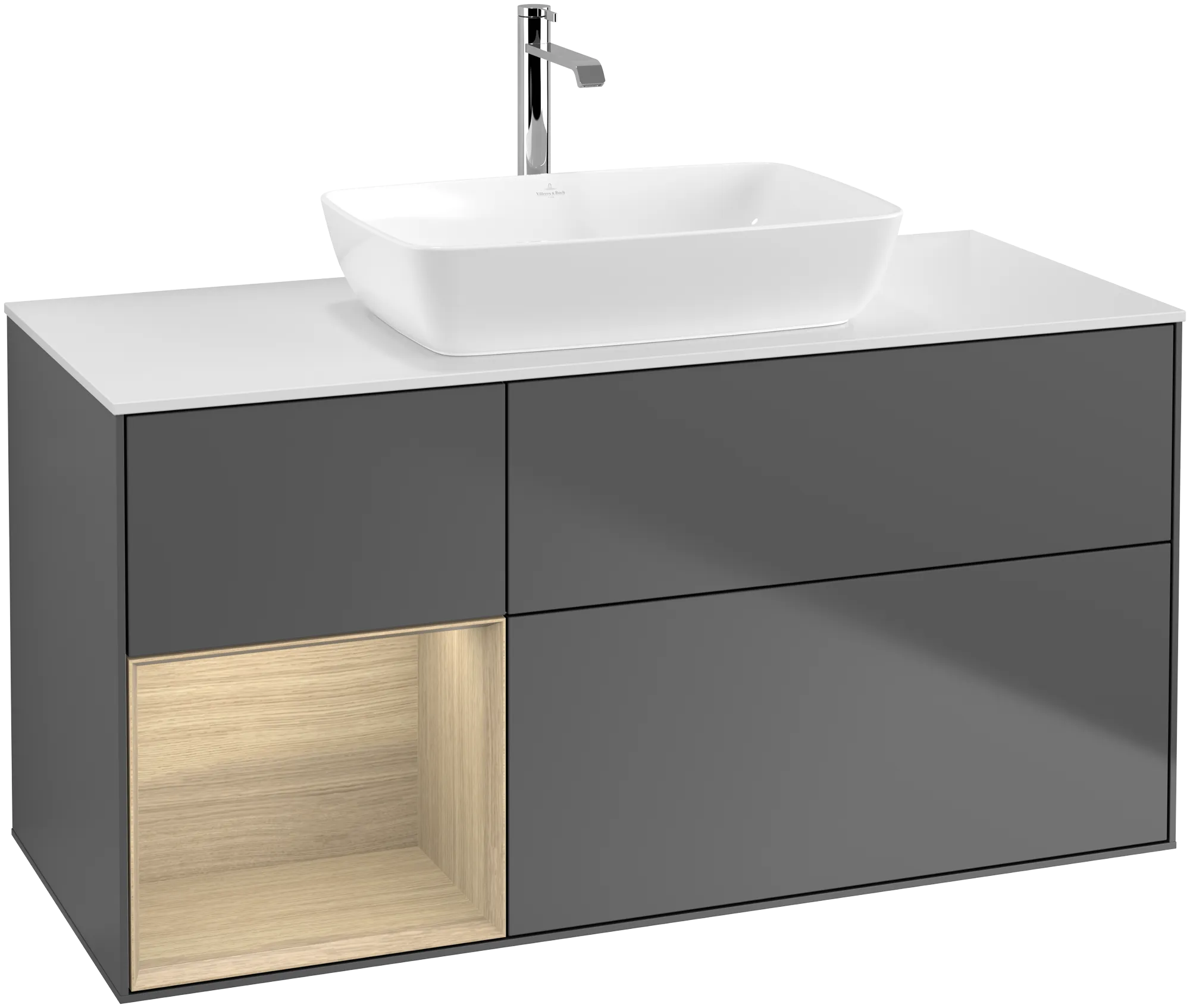 Villeroy & Boch Finion Waschbeckenunterschrank G82 1200x603x501mm Anthracite Matt/Lacquer