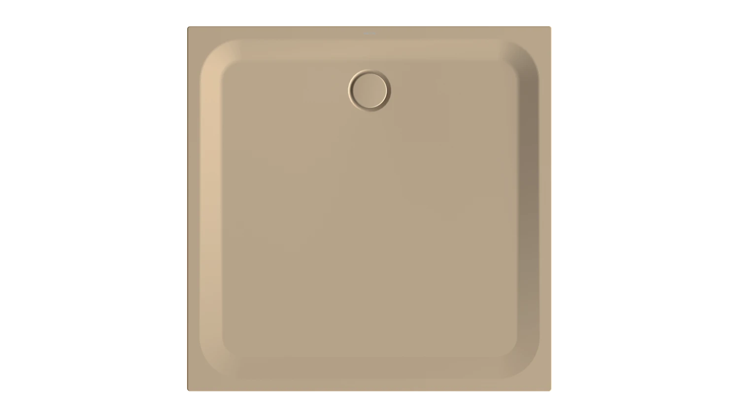 Bette quadrat Duschwanne „BetteUltra“ 1200 × 1200 mm ohne Oberflächenbeschichtung, ohne Oberflächenveredelung, ohne Wannenträger, in Greige