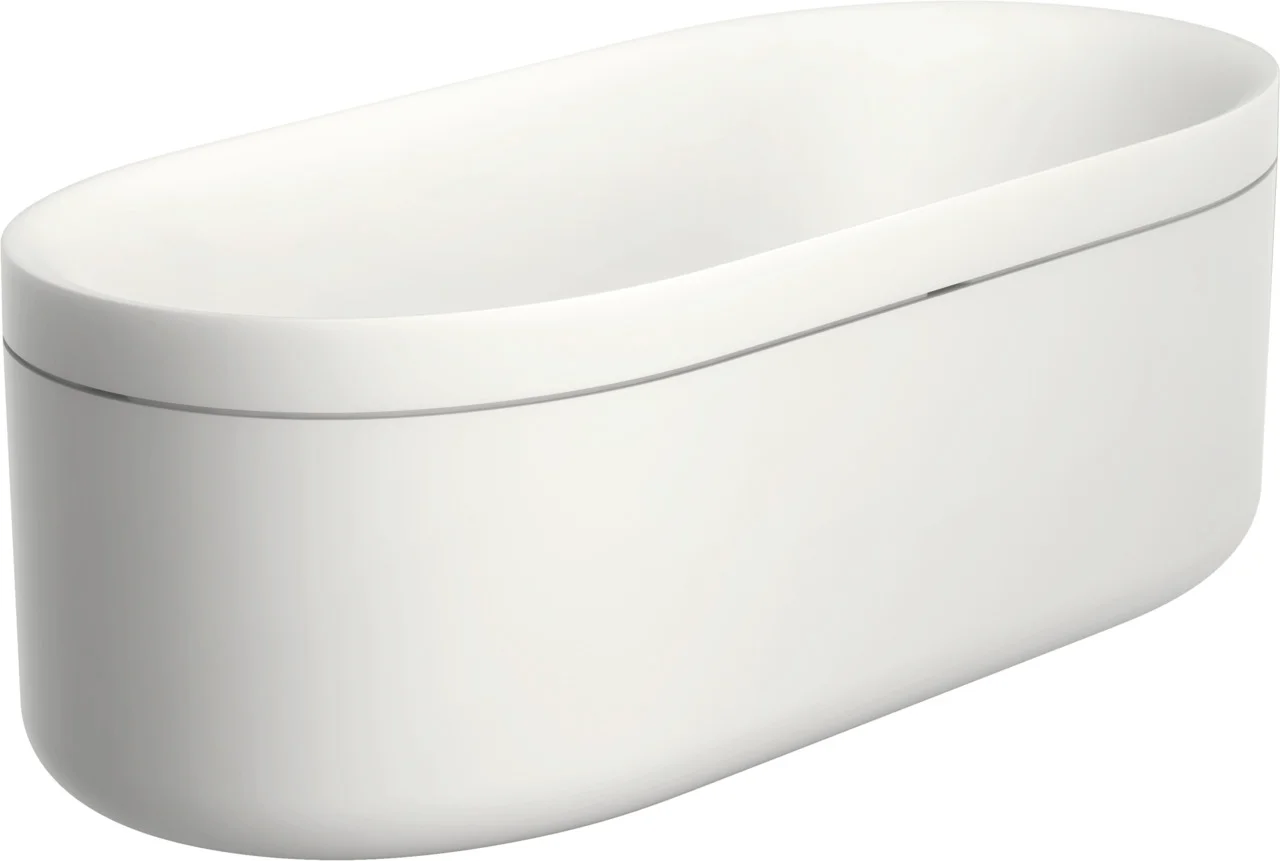 Hansgrohe AXOR Suite Badewanne, freistehend, weiß-chrom, 1900 x 850 mm, Einstiegshöhe 631 mm, Füllhöhe ca. 355 mm, Liegefläche 1685 x 627 mm Hansgrohe AXOR Suite Badewanne, freistehend, weiß-chrom, 1900 x 850 mm, Einstiegshöhe 631 mm, Füllhöhe ca. 355 mm, Liegefläche 1685 x 627 mm