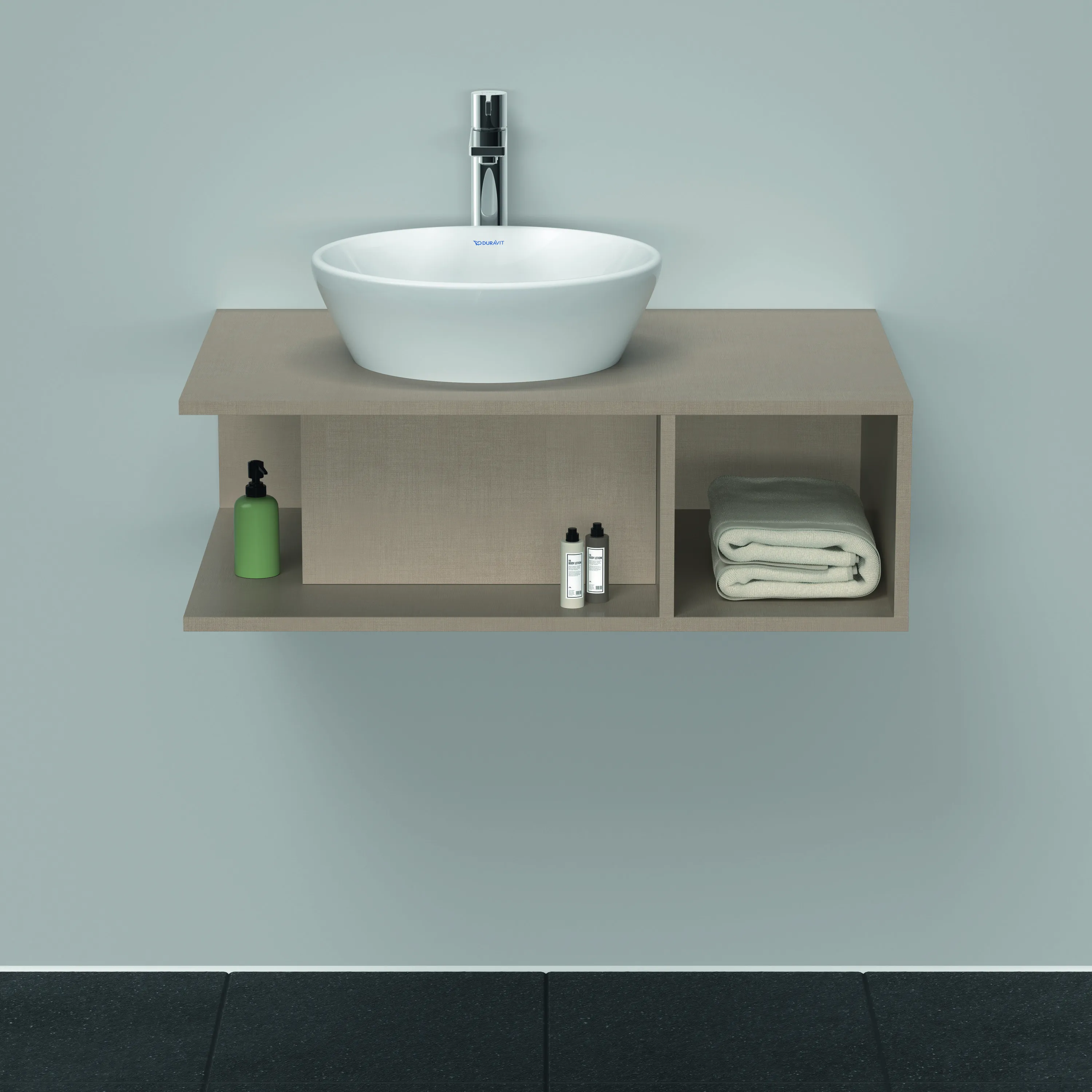Duravit Waschtischunterschrank wandhängend „D-Neo“ 80 × 26 × 55 cm Leinen Duravit Waschtischunterschrank wandhängend „D-Neo“ 80 × 26 × 55 cm Leinen