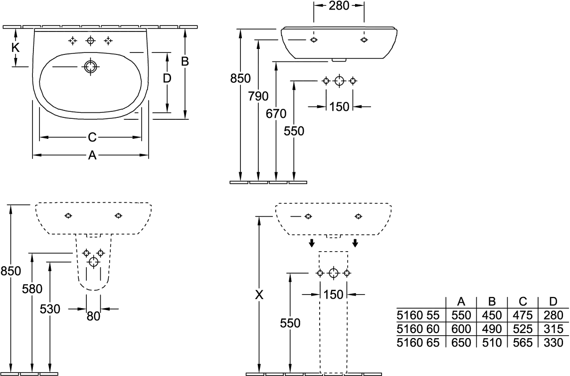 Säule O.novo 526500, 165 x 140 x 690 mm, Weiß Alpin Säule O.novo 526500, 165 x 140 x 690 mm, Weiß Alpin
