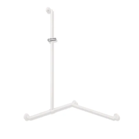 HEWI Haltegriff Ausführung links „System 900“ in Weiß tiefmatt / Chrom HEWI Haltegriff Ausführung links „System 900“ in Weiß tiefmatt / Chrom