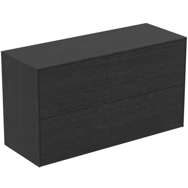 Ideal Standard Waschtischunterschrank „Conca“ 100,2 × 55 × 37,3 cm Eiche geflammt Furnier Ideal Standard Waschtischunterschrank „Conca“ 100,2 × 55 × 37,3 cm Eiche geflammt Furnier
