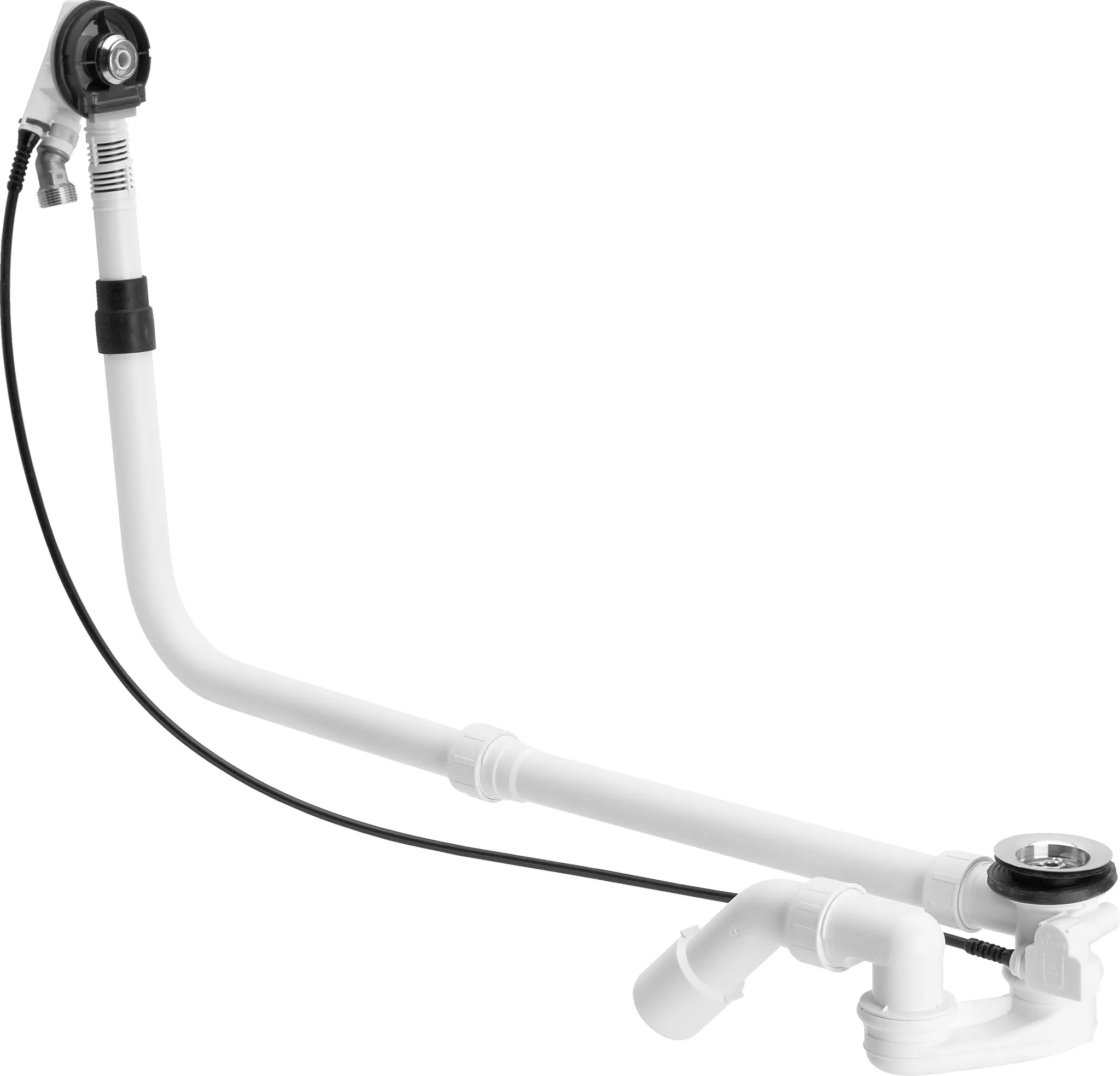 Viega Ab- und Überlaufgarnitur mit Zulauffunktion Modell 6161.72 „Multiplex Trio“ 6161.72 in 1070 mm × DN40 / 50 verchromt 24,6 cm Viega Ab- und Überlaufgarnitur mit Zulauffunktion Modell 6161.72 „Multiplex Trio“ 6161.72 in 1070 mm × DN40 / 50 verchromt 24,6 cm