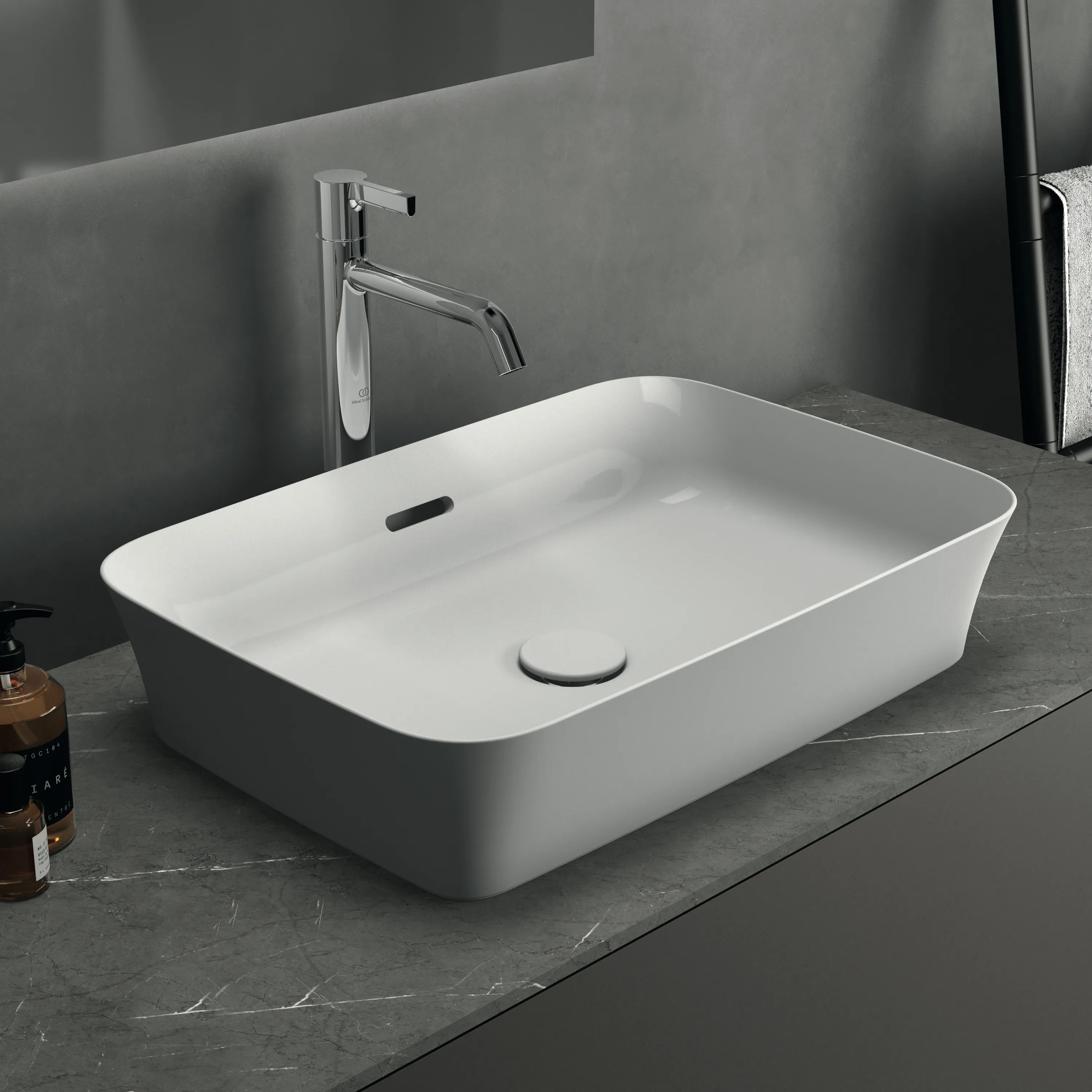 Waschbecken „Ipalyss“ 55 × 38 × 14,5 cm in Weiß