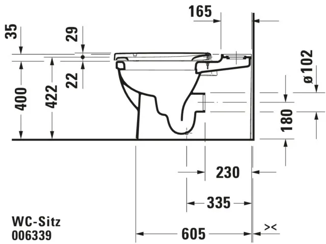 Duravit WC-Sitz „Starck 2“ 37,2 × 49 × 5,1 cm