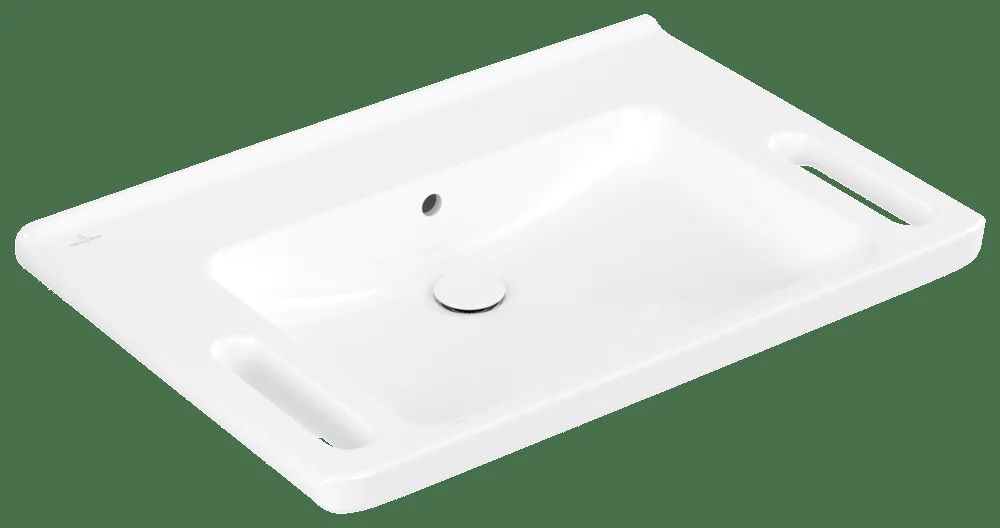 Villeroy & Boch ViCare Waschbecken 800x550mm Rechteck Weiß Alpin AntiBac CeramicPlus Villeroy & Boch ViCare Waschbecken 800x550mm Rechteck Weiß Alpin AntiBac CeramicPlus