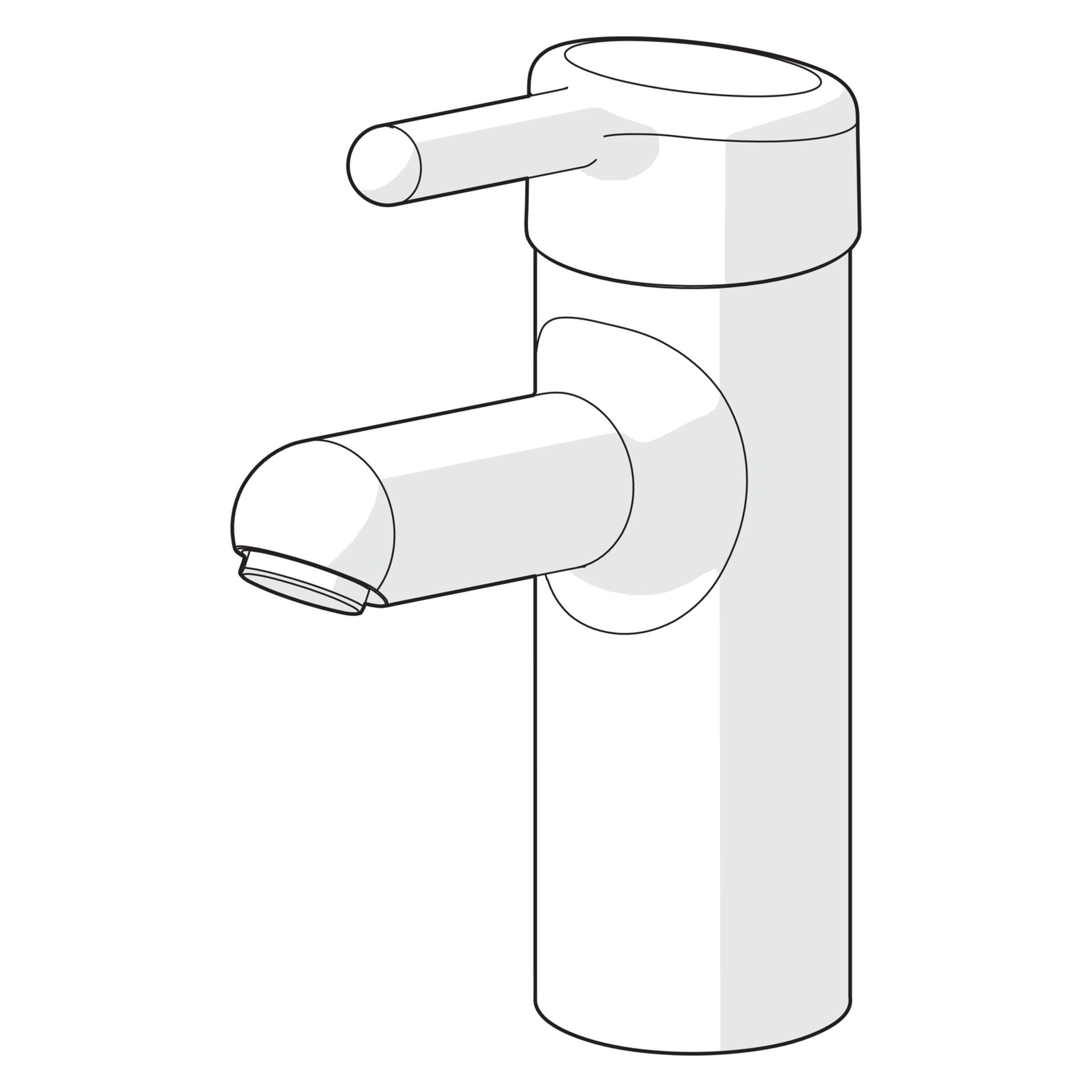 Einhand-Waschtischarmatur „Medipro“ Ausladung 120 mm in Chrom