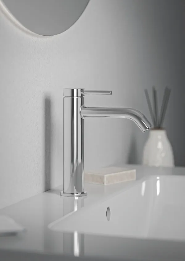 Waschtischarmatur Ceraline Nuovo Ausladung 135mm mit Push-Open Ventil Chrom Waschtischarmatur Ceraline Nuovo Ausladung 135mm mit Push-Open Ventil Chrom