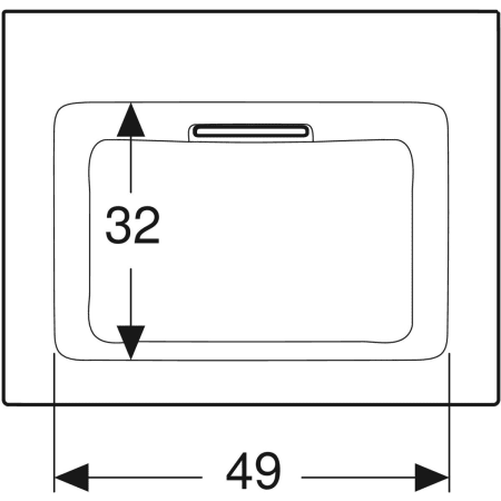 Schrankwaschtisch „One“ mit horizontalem Ablauf 60 × 48 cm in weiß alpin mit KeraTect® Schrankwaschtisch „One“ mit horizontalem Ablauf 60 × 48 cm in weiß alpin mit KeraTect®