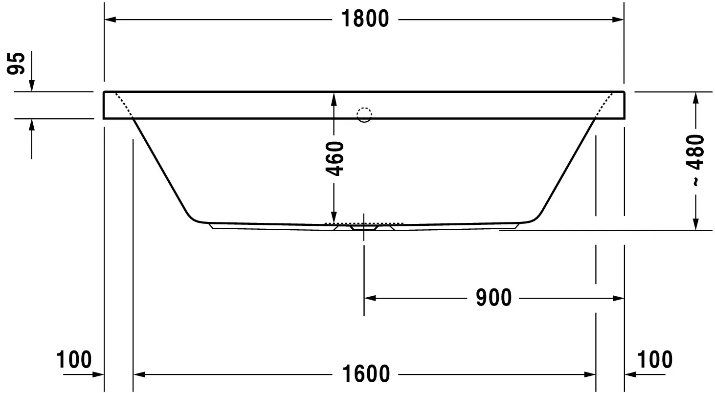 Duravit Badewanne „Happy D.2“ rechteck 180 × 80 cm