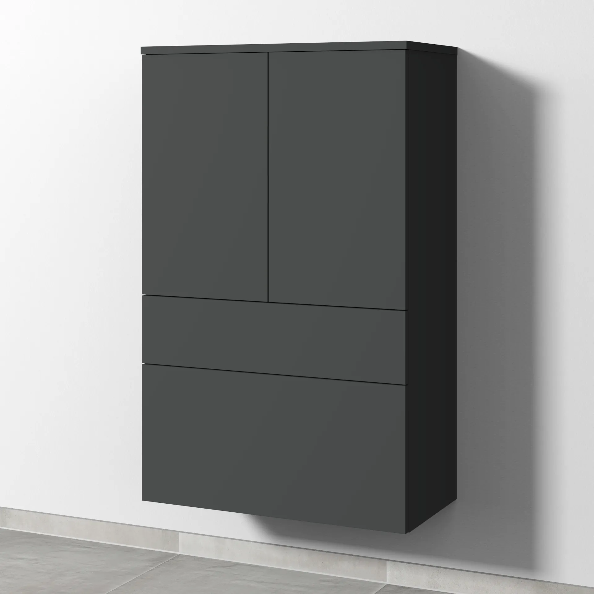 Sanipa Mittelschrank „2morrow“ 700 × 1105 × 350 mm in Graphit (matt)
