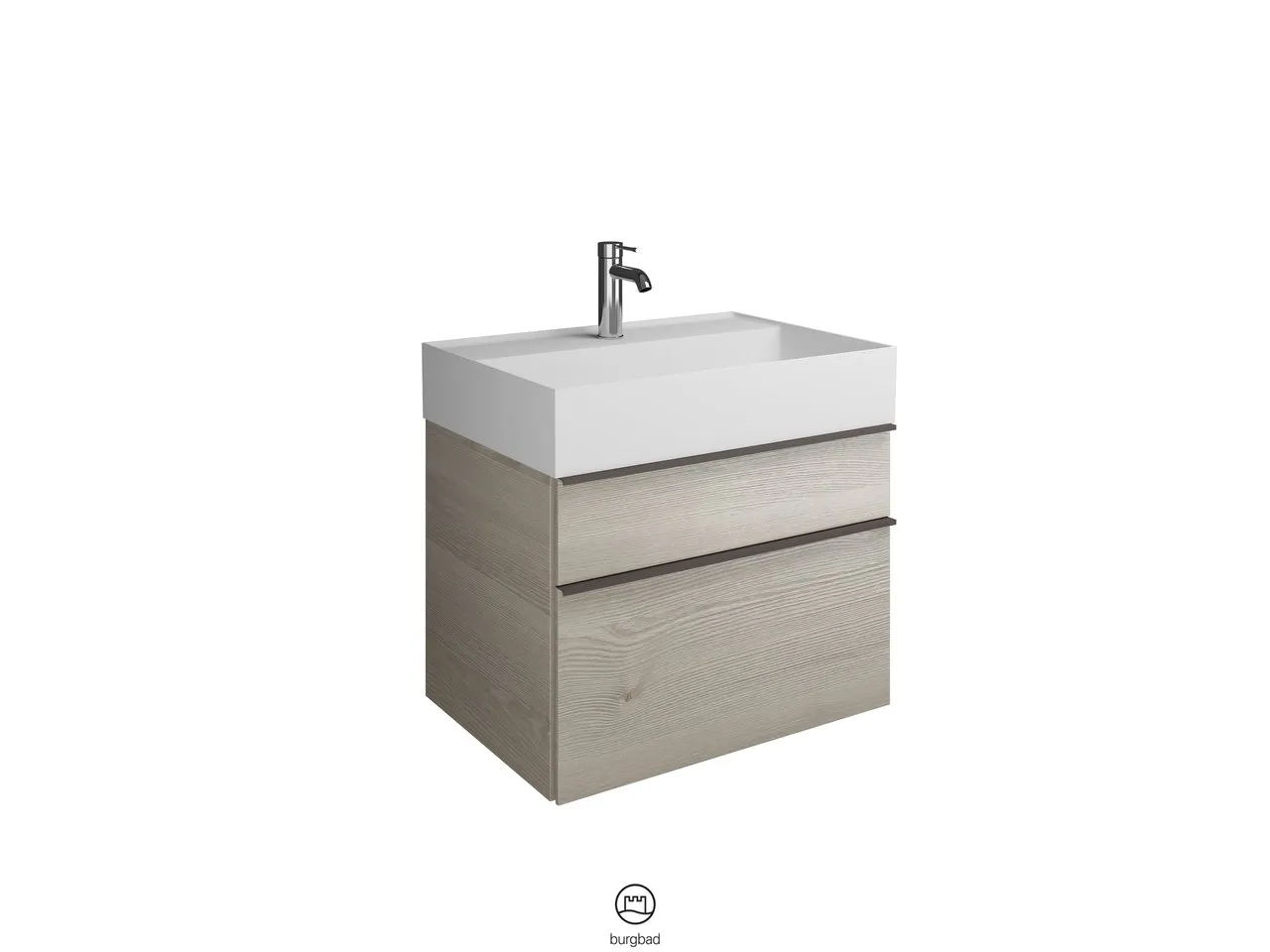 burgbad Badmöbelset „Yumo“ in Eiche Dekor Silber burgbad Badmöbelset „Yumo“ in Eiche Dekor Silber