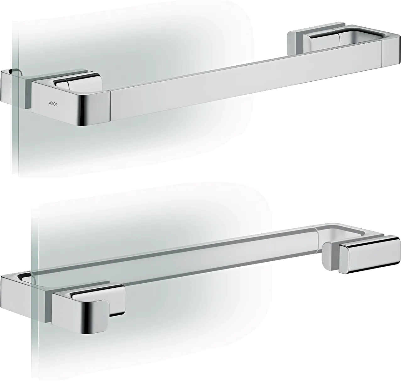 Hansgrohe AXOR Universal Softsquare Duschtürgriff 444mm, Chrom Hansgrohe AXOR Universal Softsquare Duschtürgriff 444mm, Chrom