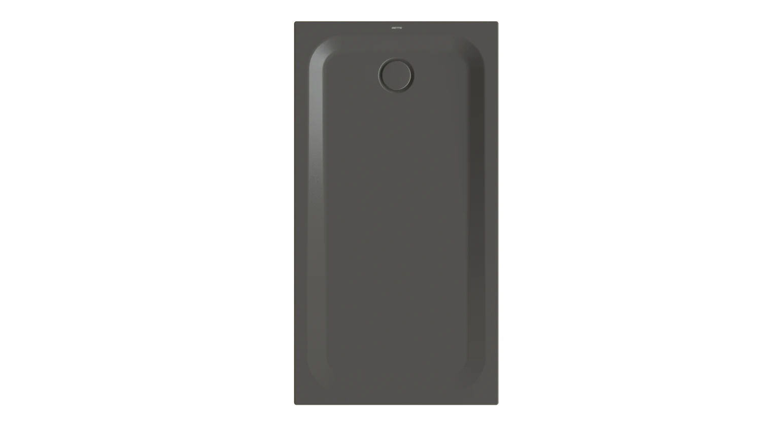 Bette rechteck Duschwanne „BetteUltra“ 1500 × 800 mm ohne Oberflächenbeschichtung, mit BetteGlasur Plus, ohne Wannenträger, in Anthracite