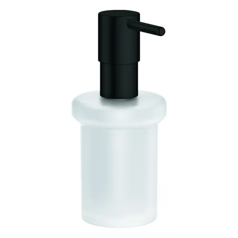 Grohe Essentials Seifenspender 102470, matt black/glas