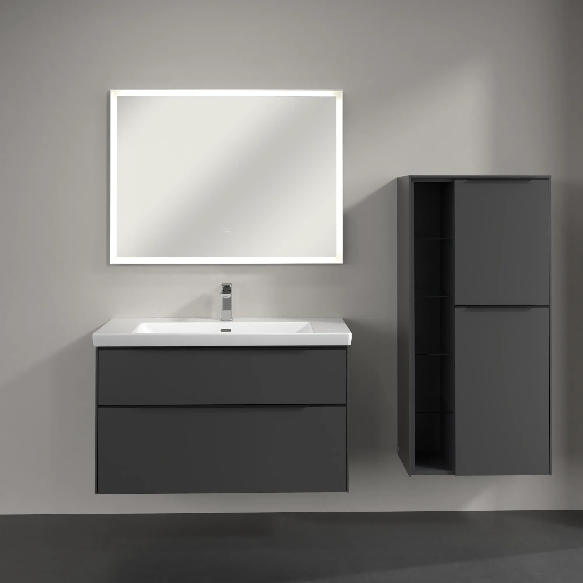 Villeroy & Boch Subway 3.0 Mittelschrank C59901, 574 x 1200 x 362 mm, Anschlag rechts, Graphite Villeroy & Boch Subway 3.0 Mittelschrank C59901, 574 x 1200 x 362 mm, Anschlag rechts, Graphite