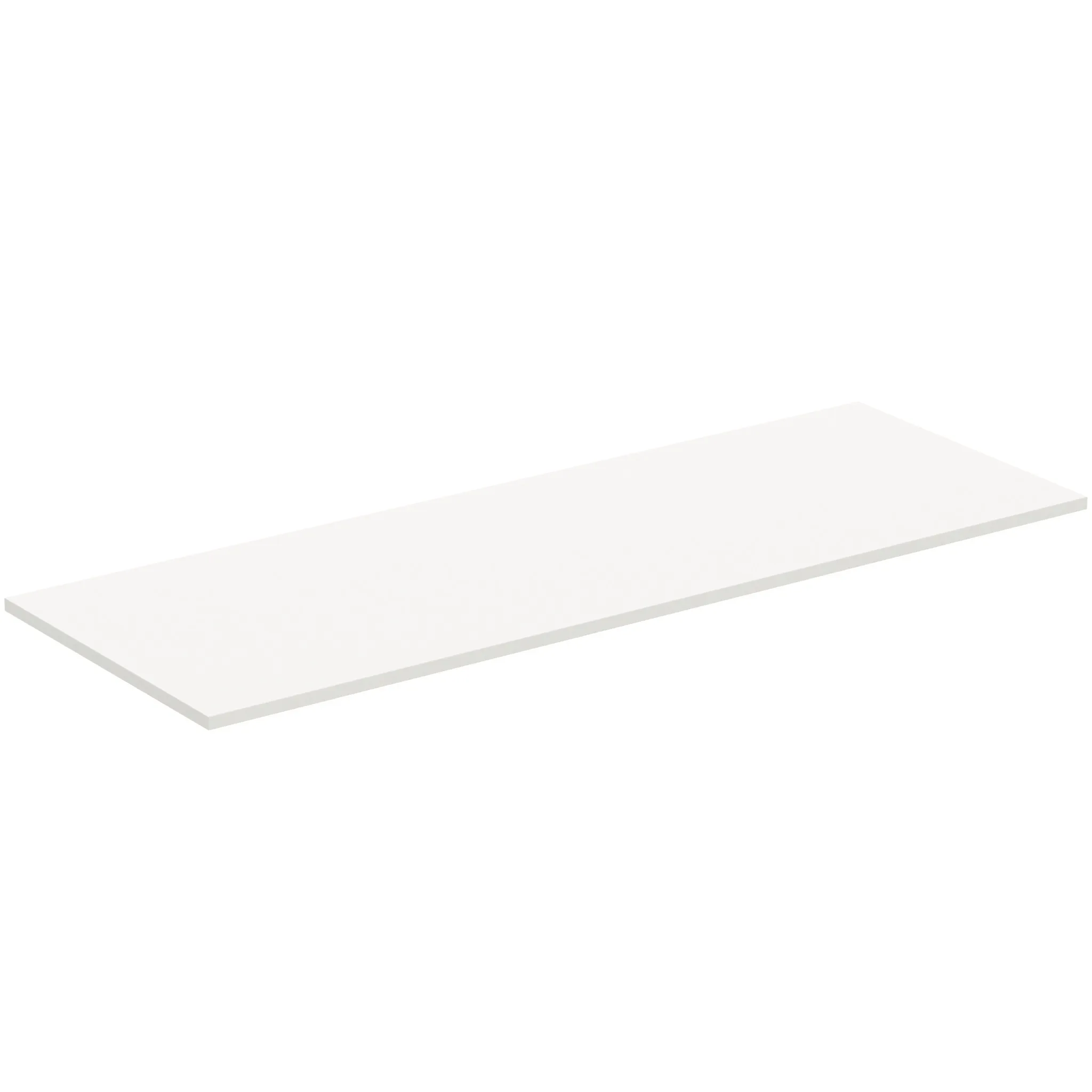 Waschtischplatte i.life B ohne Ausschnitt 1404x506x18mm Weiß matt