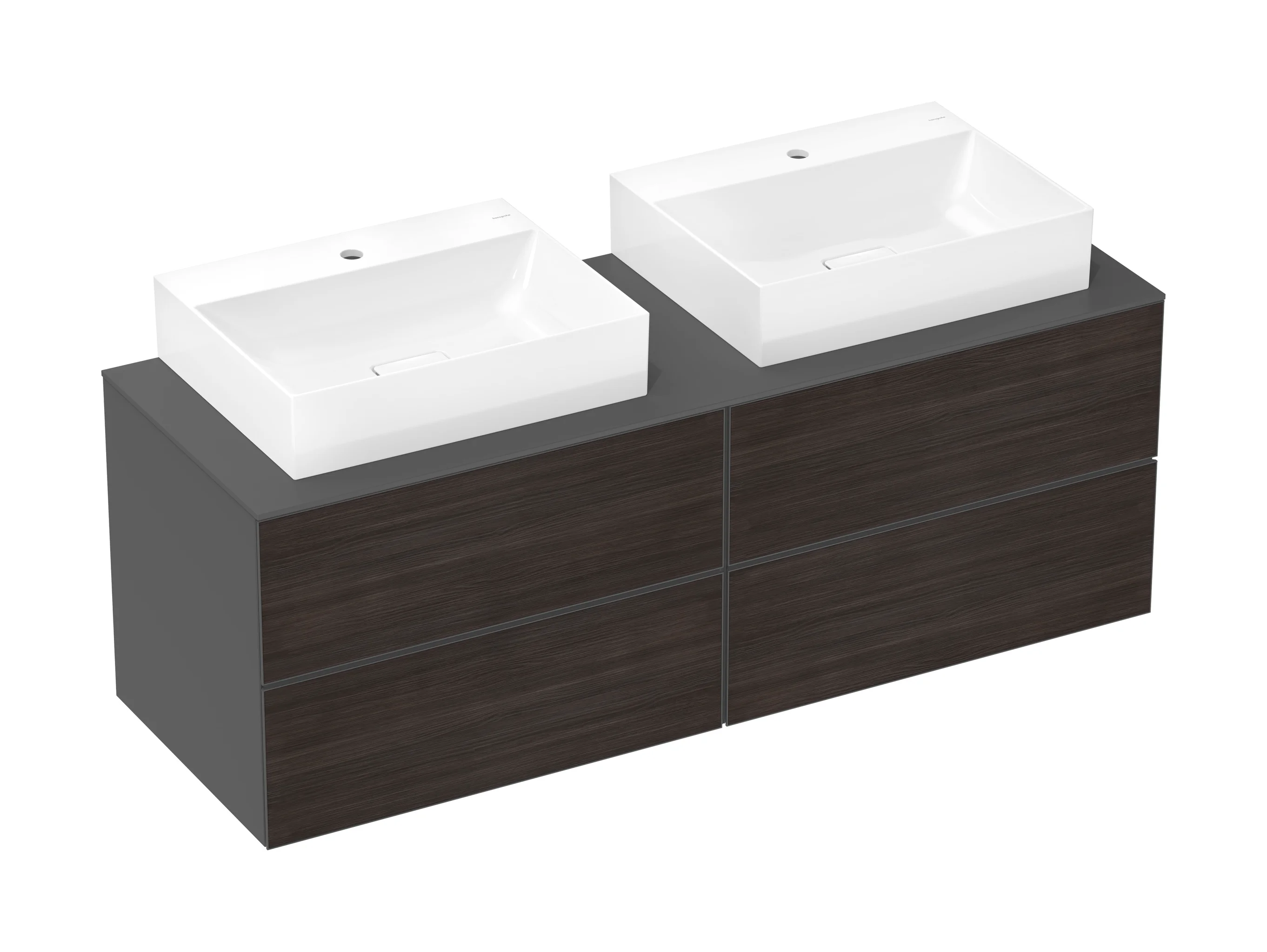 Hansgrohe Xevolos E Aufsatzwaschtisch, Keramik, 600x480 mm, glänzend, SmartClean, geschliffen, ohne Überlauf Hansgrohe Xevolos E Aufsatzwaschtisch, Keramik, 600x480 mm, glänzend, SmartClean, geschliffen, ohne Überlauf