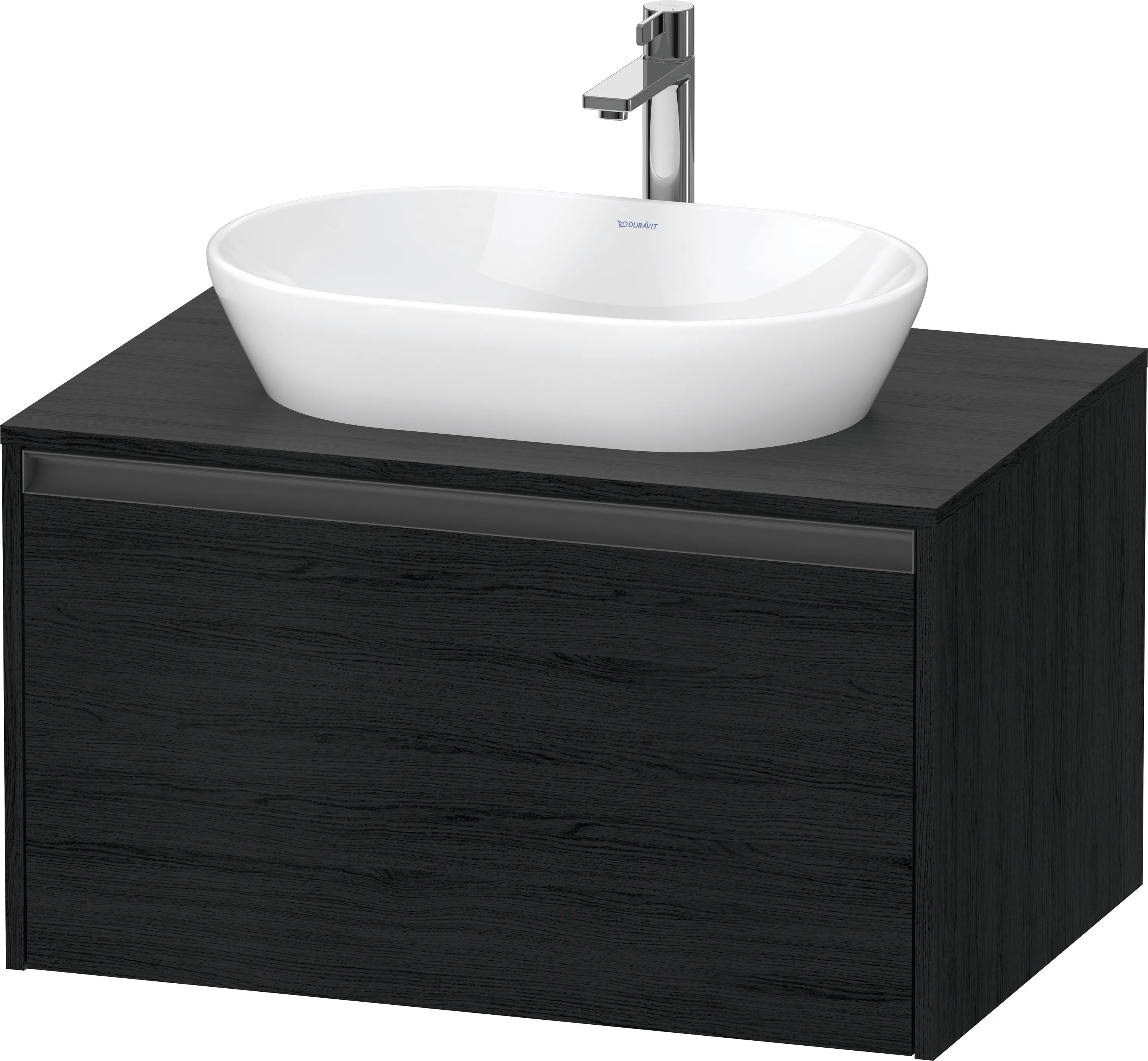 Duravit Waschtischunterschrank wandhängend „Ketho.2“ 80 × 45,9 × 55 cm in Eiche Schwarz Duravit Waschtischunterschrank wandhängend „Ketho.2“ 80 × 45,9 × 55 cm in Eiche Schwarz