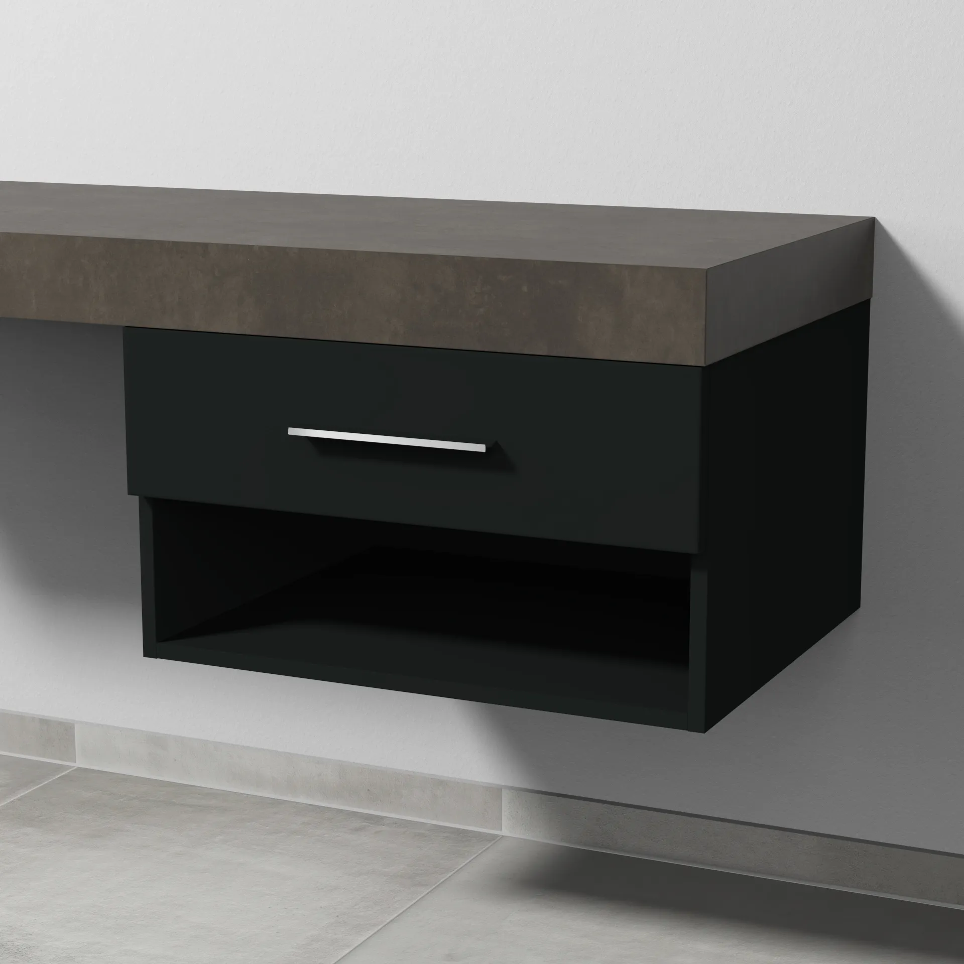 Sanipa Anbauschrank „2morrow“ 600 × 340 × 520 mm in Vulkan (matt)