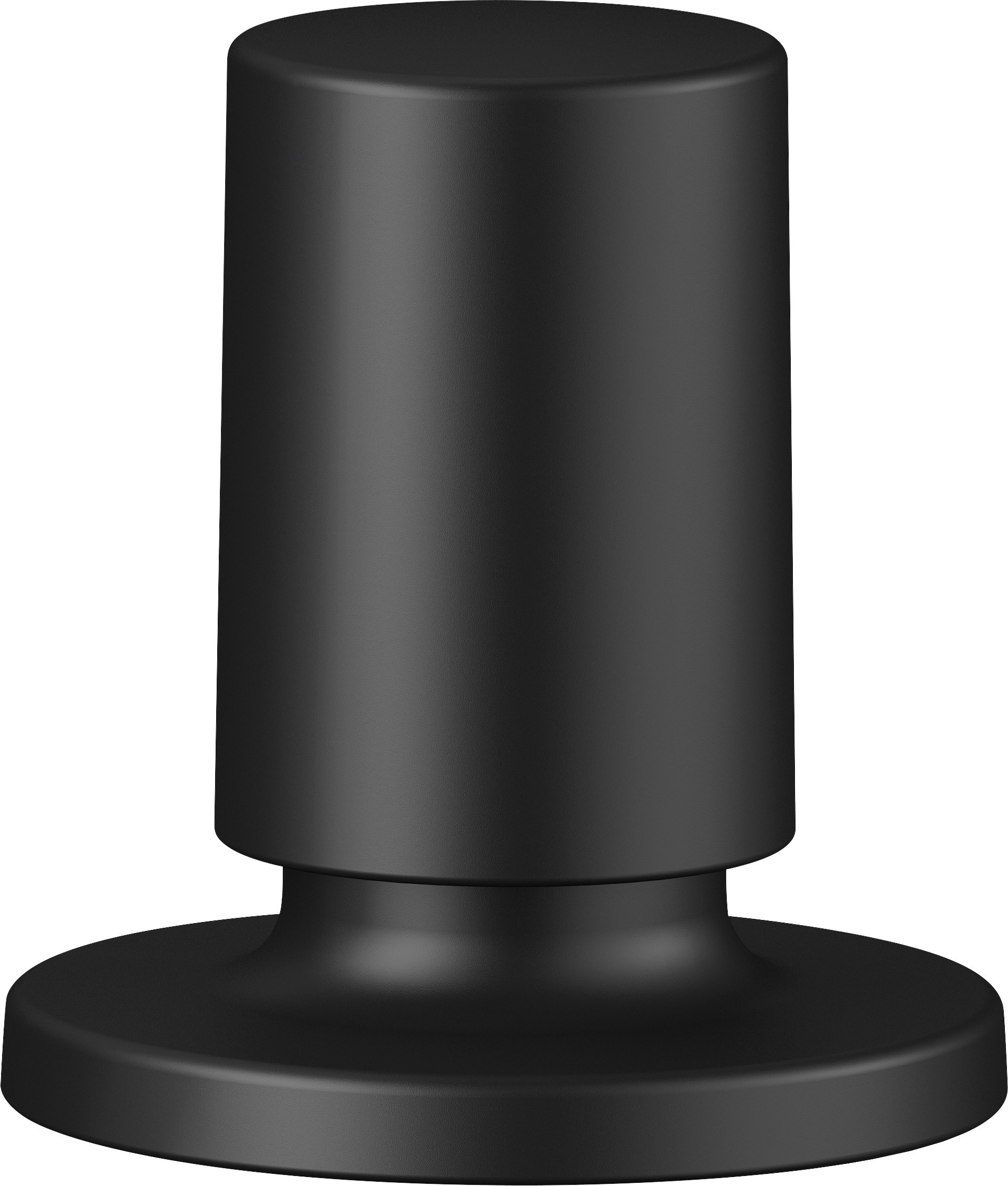 Zugknopf rund schwarz matt Zugknopf rund schwarz matt