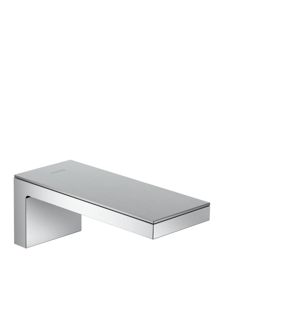 Hansgrohe AXOR MyEdition Wanneneinlauf ohne Platte, Chrom, Ausladung 176 mm, Wandmontage, max. Durchfluss 24 l/min bei 3 bar, Anschluss DN15