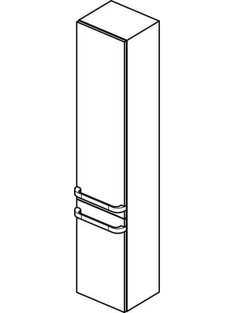 Ideal Standard Tonic II Untere Tür, 350 mm, Hochglanz hellbraun lackiert