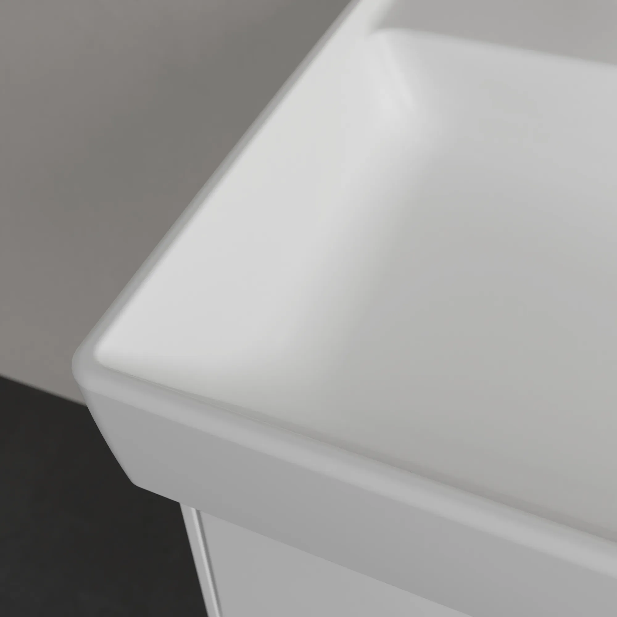 Villeroy & Boch Schrankwaschtisch aus TitanCeram „Collaro“ 800 × 465 × 160 mm, ohne Hahnlochbohrung in Stone White