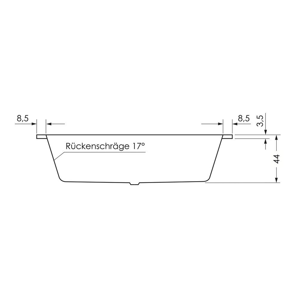 repaBAD Badewanne „Livorno Oval“ oval 1800 × 800 mm, Mittelablauf in Weiß repaBAD Badewanne „Livorno Oval“ oval 1800 × 800 mm, Mittelablauf in Weiß