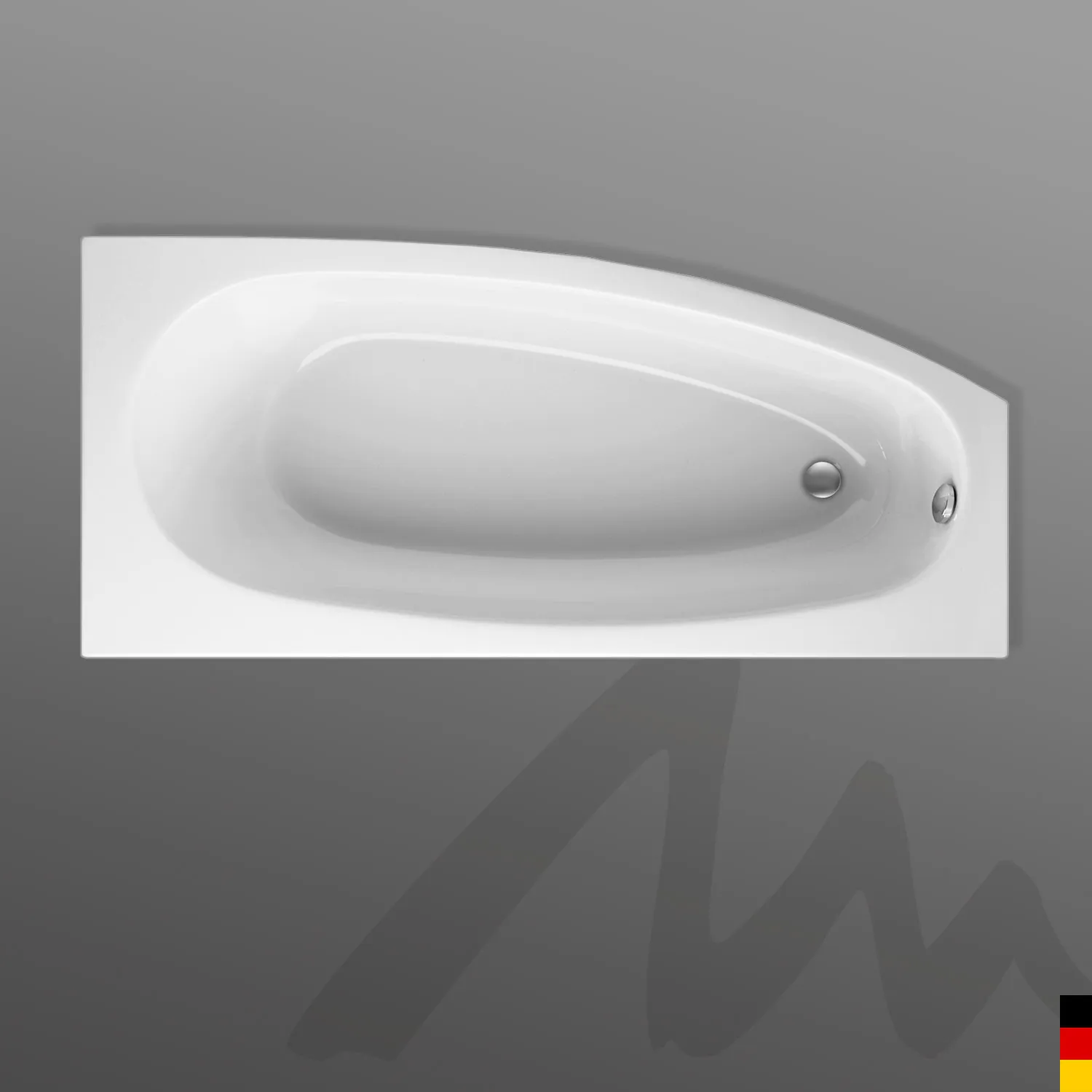 Mauersberger Acryl-Badewanne bombax 160/75 links, weiß Mauersberger Acryl-Badewanne bombax 160/75 links, weiß