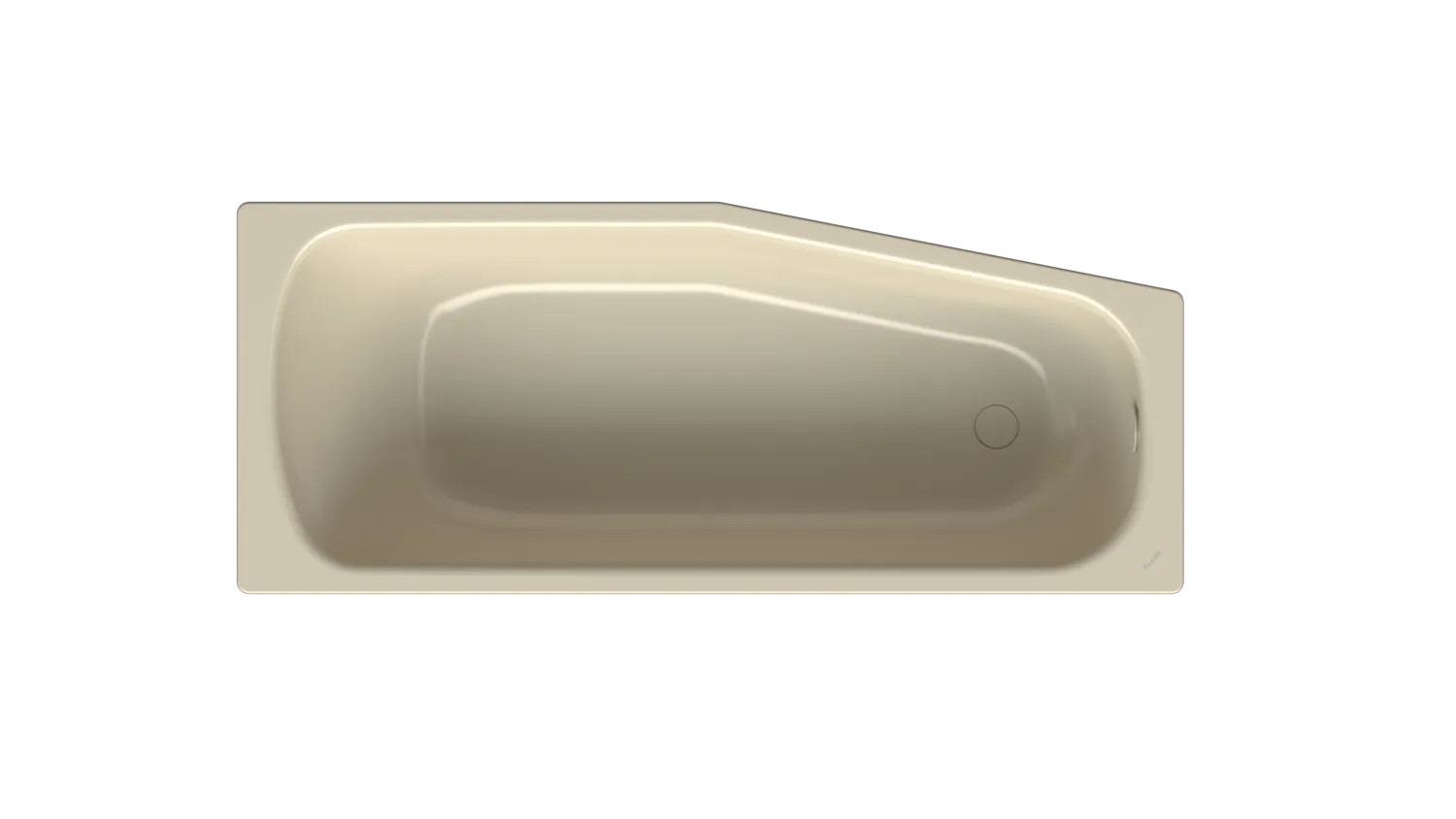 Bette Bambino Badewanne, links, 1570 x 650 mm, Cream, glasierter Titan-Stahl, Raumspar-Badewanne, 1-Sitzer Bette Bambino Badewanne, links, 1570 x 650 mm, Cream, glasierter Titan-Stahl, Raumspar-Badewanne, 1-Sitzer