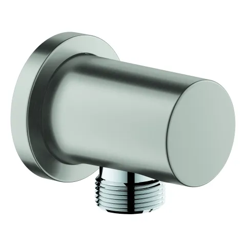 Grohe Wandanschlussbogen Rainshower DN 15, Außengewinde 1/2'', runde Rosette, eigensicher, in supersteel Grohe Wandanschlussbogen Rainshower DN 15, Außengewinde 1/2'', runde Rosette, eigensicher, in supersteel