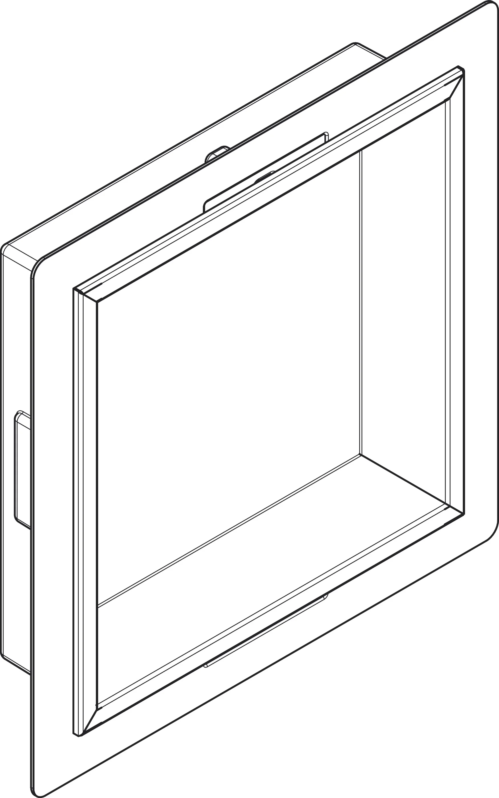 Hansgrohe XtraStoris Original Wandnische mit Rahmen 300x300x70 mm Betongrau Hansgrohe XtraStoris Original Wandnische mit Rahmen 300x300x70 mm Betongrau