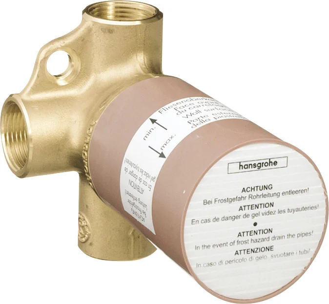 Hansgrohe Ab- und Umstellventil Trio - Grundkörper universal für Unterputzmontage, gleichzeitige Nutzung von 2 Verbrauchern