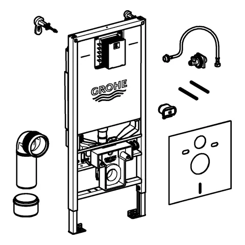 3-in-1 Set für WC Rapid SLX 39598, 1,13 m Bauhöhe, bestehend aus Rapid SLX Element für WC, inkl. Stromanschluss (Klemmdose), Rapid SL Wandwinkeln, WC-Schallschutz-Set 3-in-1 Set für WC Rapid SLX 39598, 1,13 m Bauhöhe, bestehend aus Rapid SLX Element für WC, inkl. Stromanschluss (Klemmdose), Rapid SL Wandwinkeln, WC-Schallschutz-Set