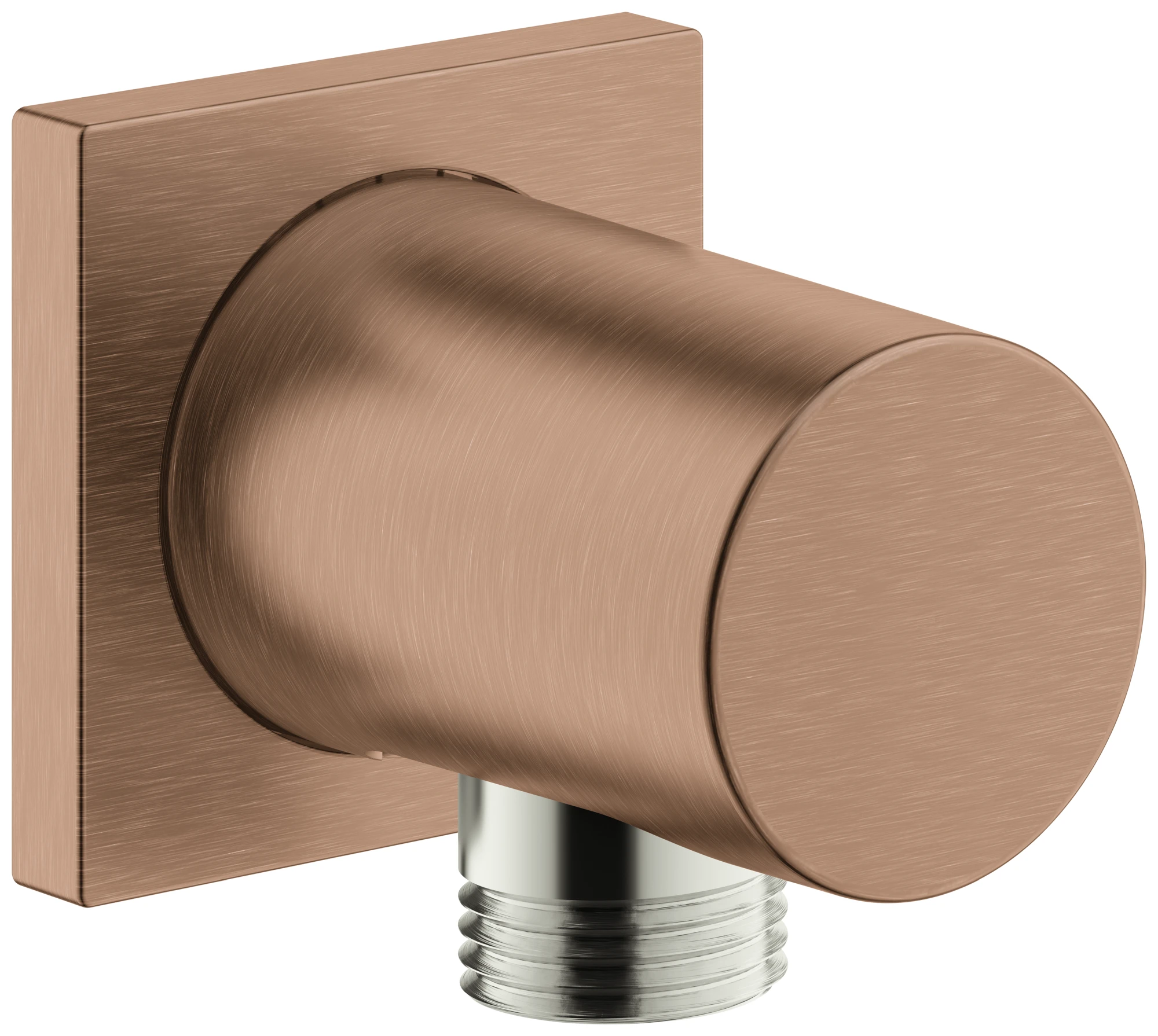 Wandanschlussbogen Rainshower 27076, mit eckiger Rosette, eigensicher, chrom
