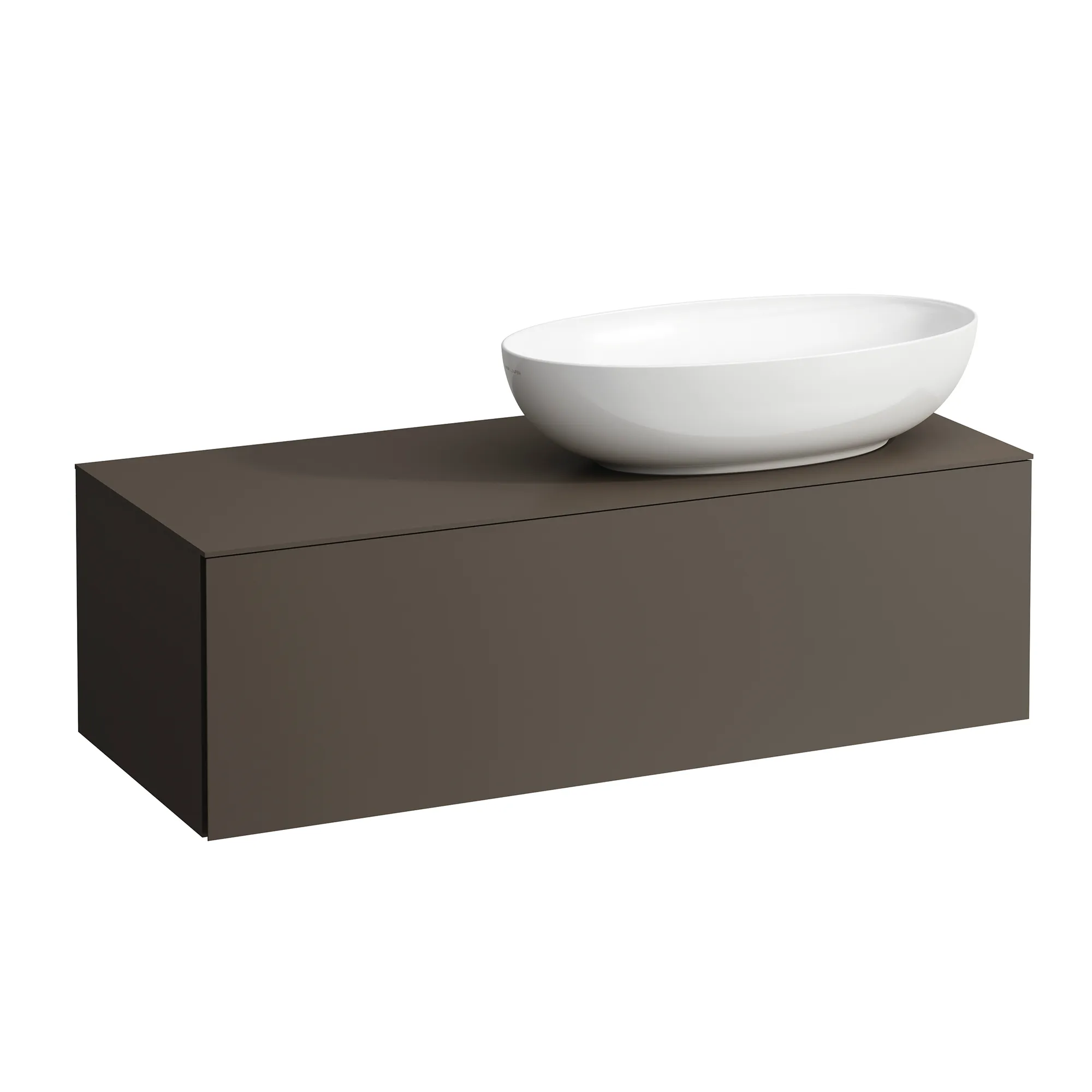 Laufen Schubladenelement (Waschtischunterbau+Waschtischplatte), ILBAGNOALESSI, 500x1200x370, Dunkelbraun Laufen Schubladenelement (Waschtischunterbau+Waschtischplatte), ILBAGNOALESSI, 500x1200x370, Dunkelbraun