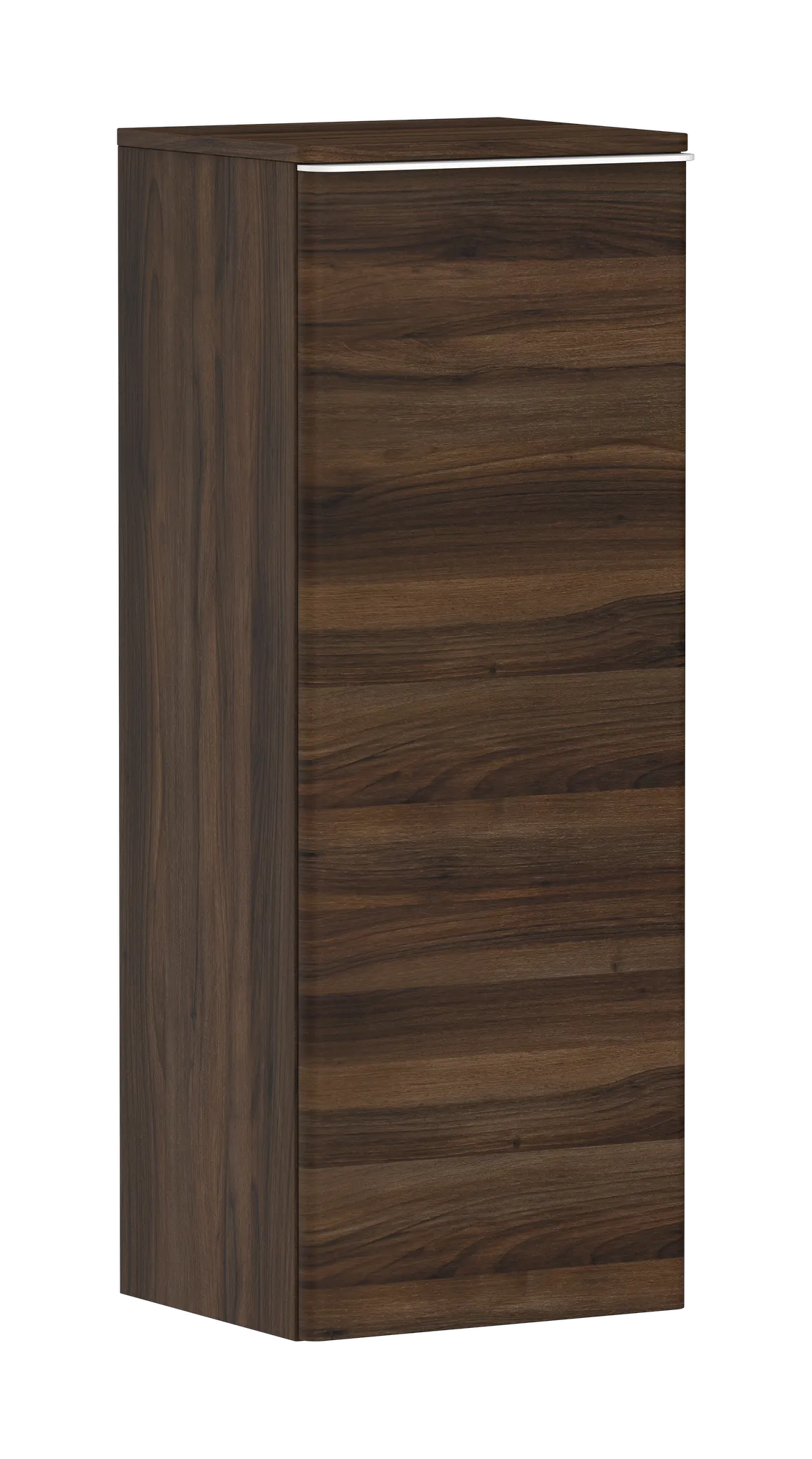 Hansgrohe Xelu Q Halbhochschrank Nussbaum Dunkel 400x350 mm, Türanschlag links, Mattweiß, SoftClose, vormontiert Hansgrohe Xelu Q Halbhochschrank Nussbaum Dunkel 400x350 mm, Türanschlag links, Mattweiß, SoftClose, vormontiert