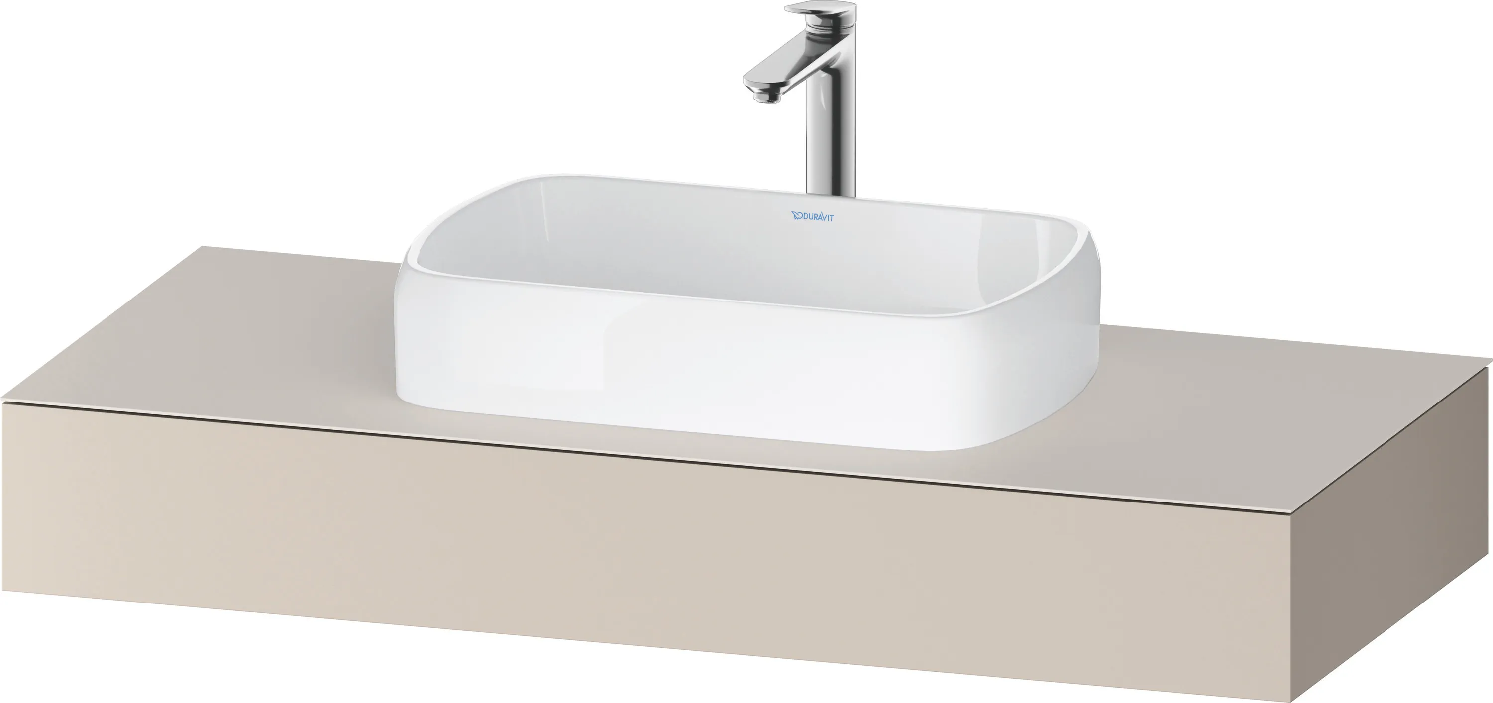 Duravit Konsole „Qatego“ in Taupe Matt Duravit Konsole „Qatego“ in Taupe Matt