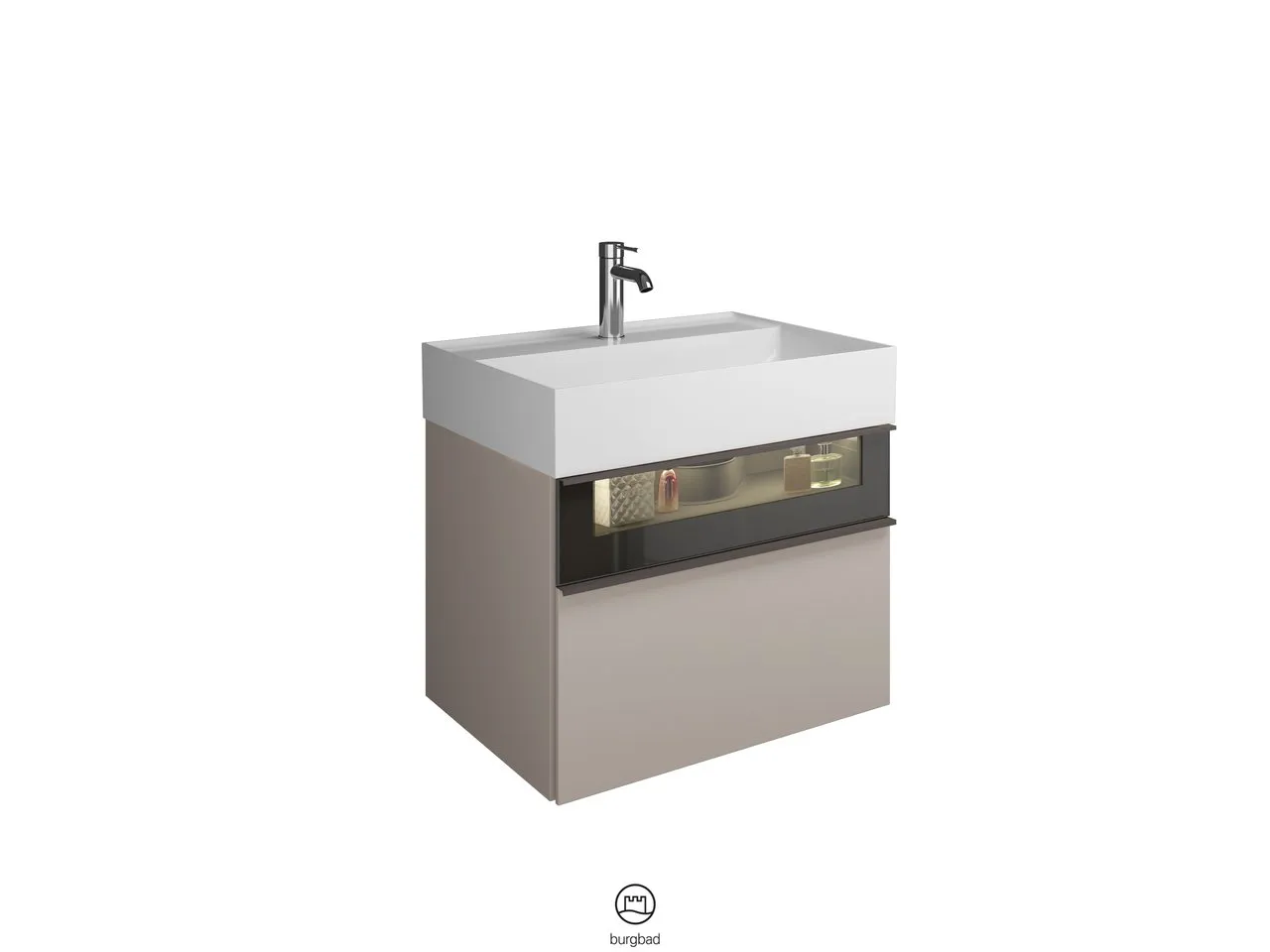 burgbad Badmöbelset „Yumo“ in Eiche Dekor Cashmere burgbad Badmöbelset „Yumo“ in Eiche Dekor Cashmere