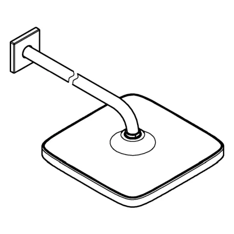 Grohe Tempesta 250 Cube Kopfbrause-Set, 380 mm, 1 Strahlart Grohe Tempesta 250 Cube Kopfbrause-Set, 380 mm, 1 Strahlart